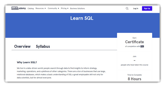 Learn SQL