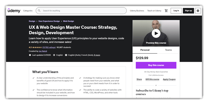 UX & Web Design Master Course: Strategy, Design, Development