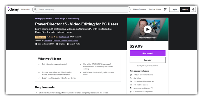 PowerDirector 15 - Video Editing for PC Users