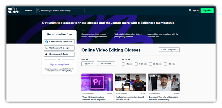 Online Video Editing Classes