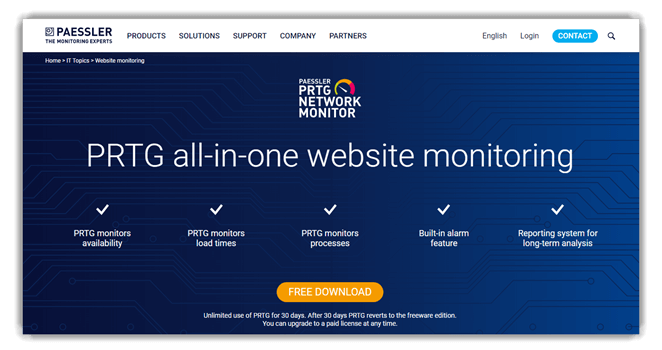 Paessler Website Monitoring