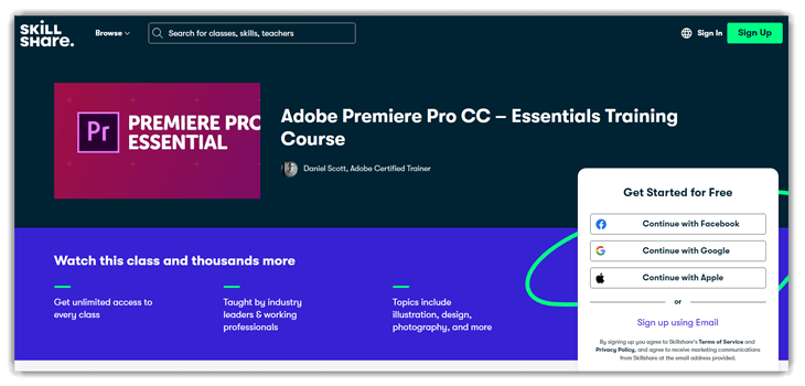 Adobe Premiere Pro CC – Essentials Training
