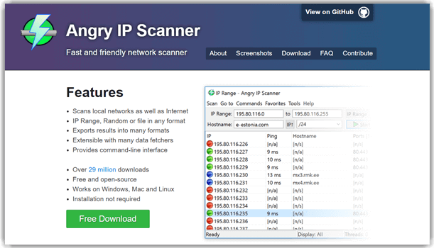 Angry IP Scanner