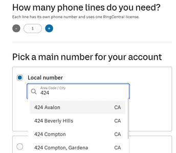 Get A Phone Number With 424 Area Code Using RingCentral
