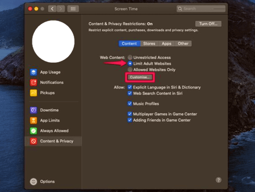 How to restrict a website on Chrome with Screen Time