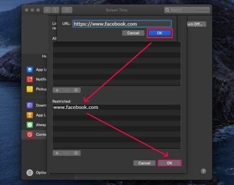 How to restrict a website on Chrome with Screen Time