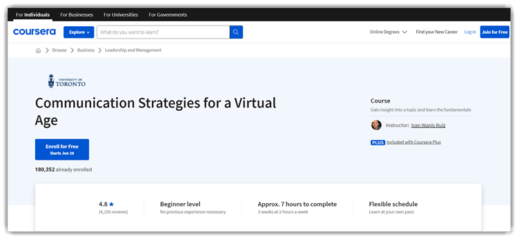 Communication Strategies for a Virtual Age