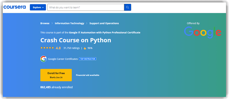 Crash Course on Python