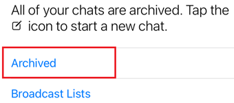 See WhatsApp Archived Chats on the iPhone
