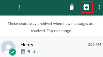Find Archived Chats on Android