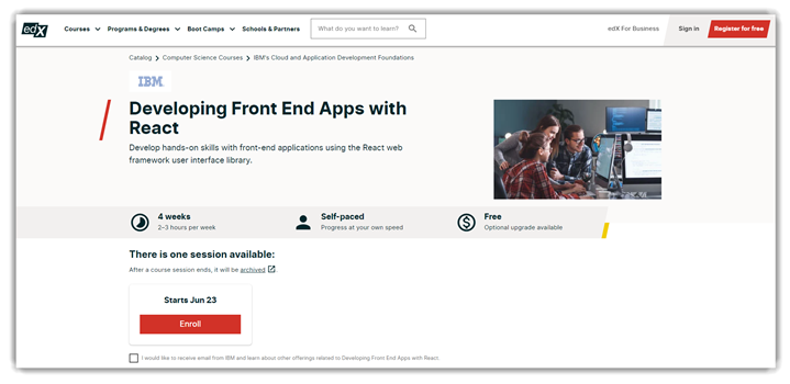 Developing Front End Apps with React
