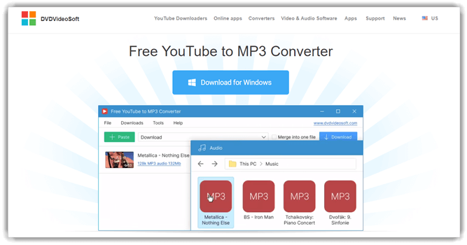 Free YouTube to MP3 converter