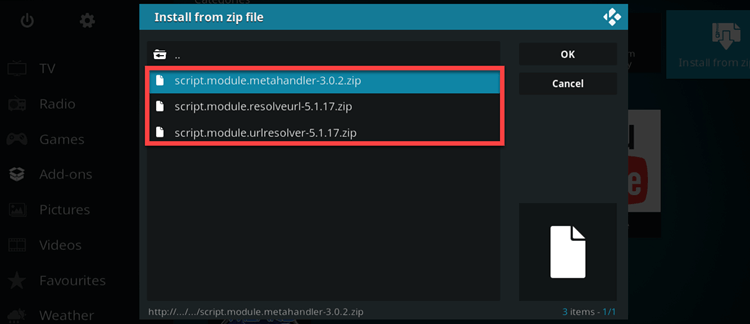 Manually Install Kodi Dependencies