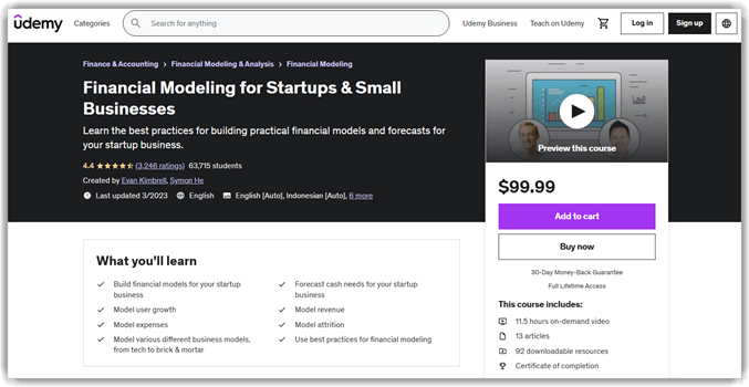 Financial Modeling for Startups & Small Businesses