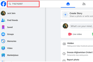 Search Phone Numbers on Facebook