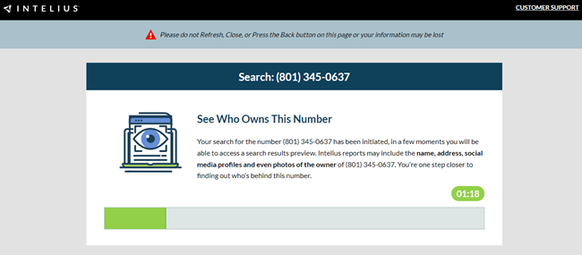 Reverse phone lookup