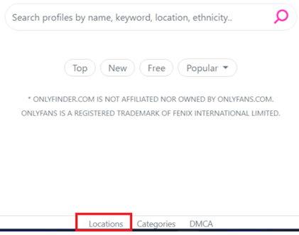 Look For Someone on OnlyFans With Location