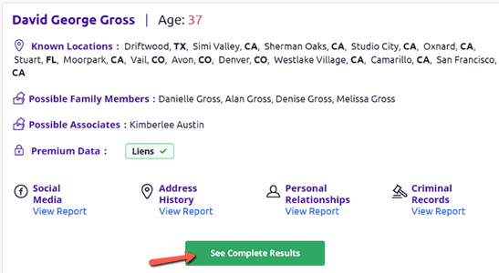Social Catfish for Finding Someone by First and Last Name