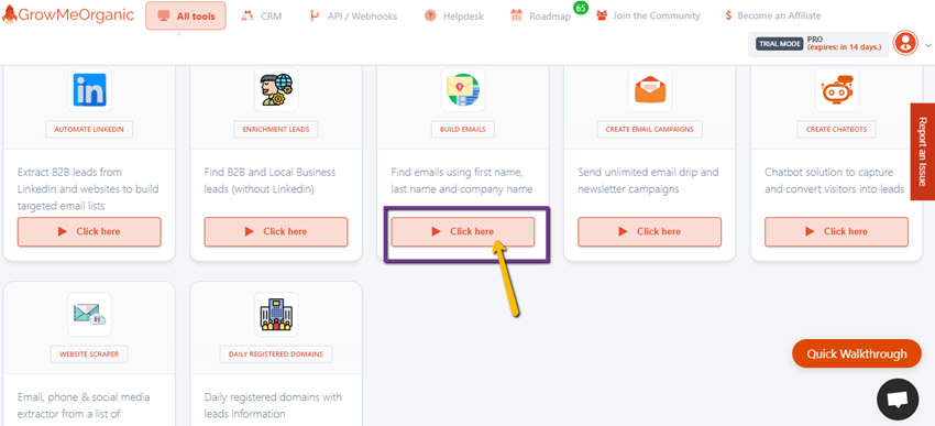 Find Email on Facebook Using GrowMeOrganic