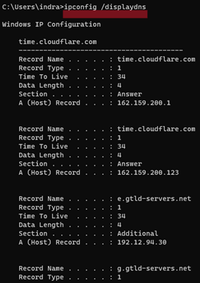 Code to Display Addresses of Site