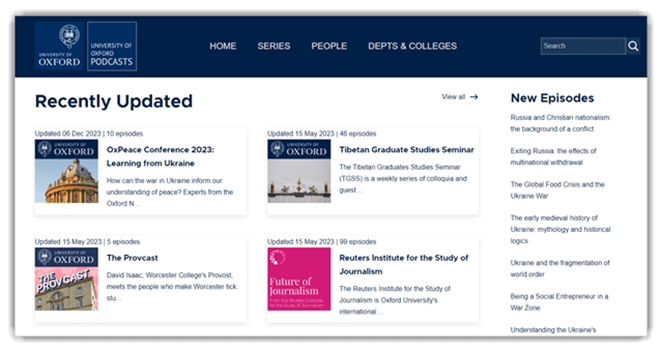 University of Oxford Podcasts