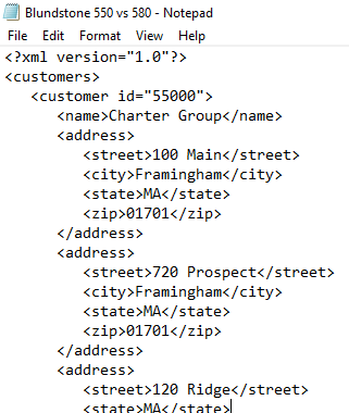 View XML files using a Text Editor