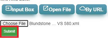 Open the XML file online using XMLGrid.net