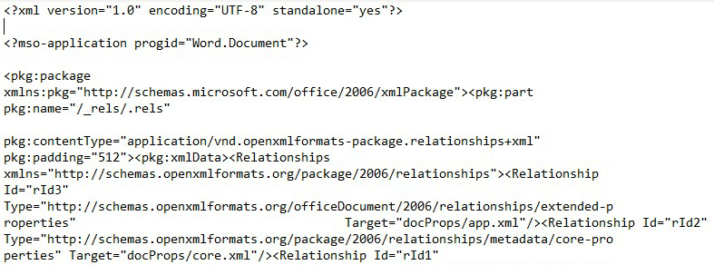 Convert and Read an XML file format