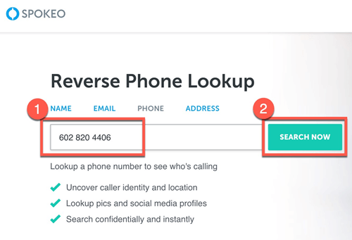 Use Spokeo for Reverse Phone Lookup