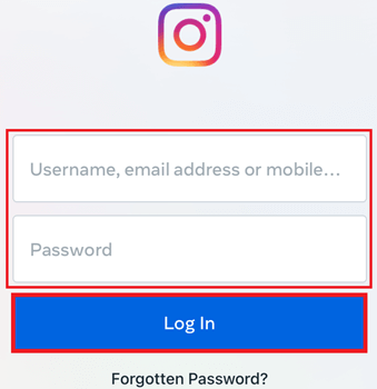 Log out and Log in Again to Your Instagram Account