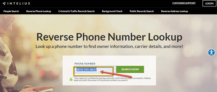 Reverse phone lookup