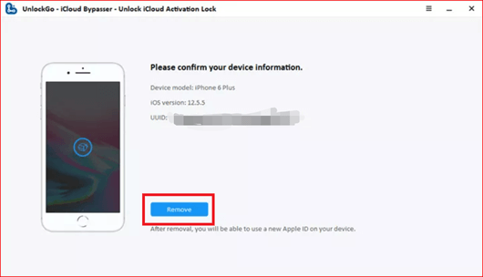 Use iCloud Activation Lock Removal Tools: UnlockGo