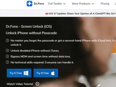 Use iCloud Activation Lock Removal Tools: Dr.Fone
