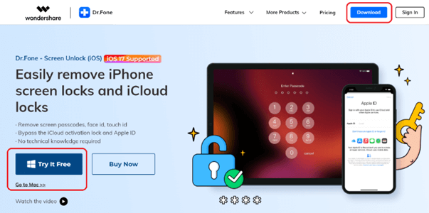 Dr. Fone’s iPhone Unblocking Software
