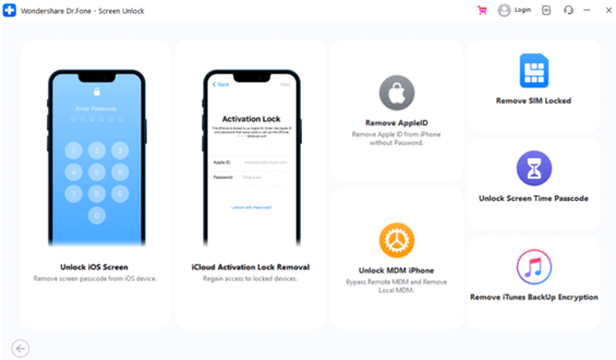 Dr. Fone’s iPhone Unblocking Software