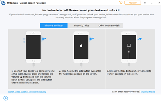 Unlock your iPhone using UnlockGo