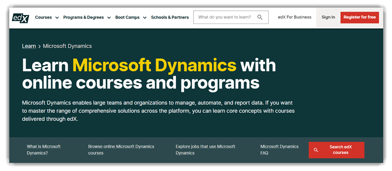 Learn Microsoft Dynamics
