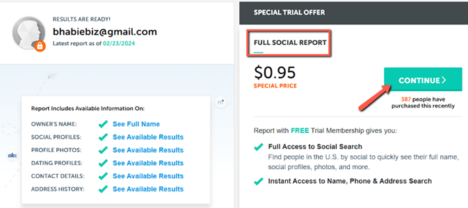 Spokeo reverse email lookup