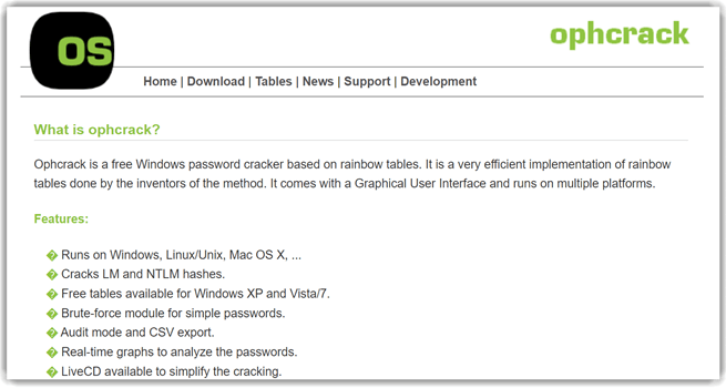 Ophcrack