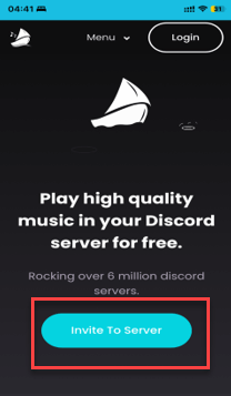 play music on Discord on Mobile