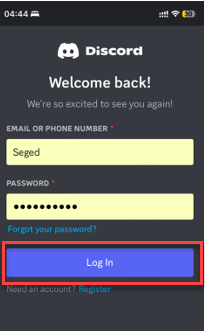 play music on Discord on Mobile