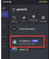 play music on Discord on Mobile