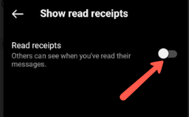 Disable Read Receipt on Instagram