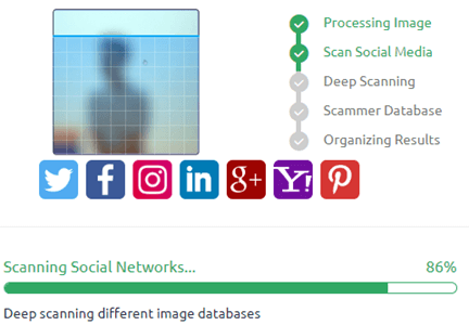 Reverse Image Search using Social Catfish