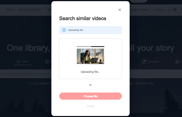 Reverse Search a Video Using Shutterstock