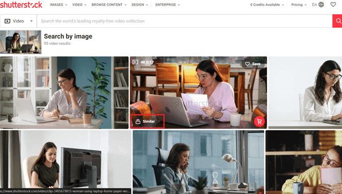 Reverse Search a Video Using Shutterstock