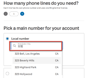 Get a 323 Area Code Using RingCentral