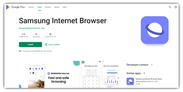 Samsung Internet Browser