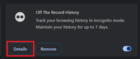 Find Incognito History Using Browser Extension