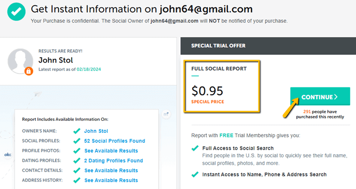 Use Spokeo to Lookup Email Address Owner